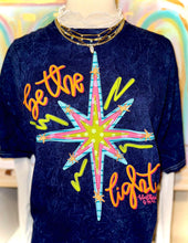 Load image into Gallery viewer, Be The Light Acid Wash Tee
