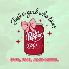 Load image into Gallery viewer, Just A Girl Who Loves Soda CC Tee

